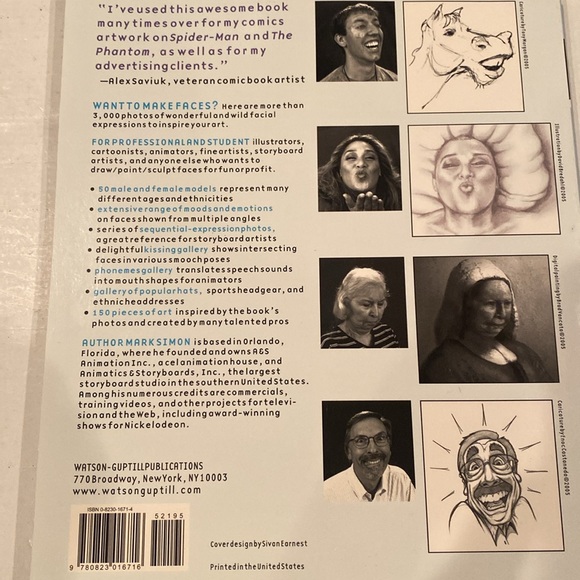 “Facial Expressions, a visual reference for artists,” oversized soft cover - Picture 2 of 2